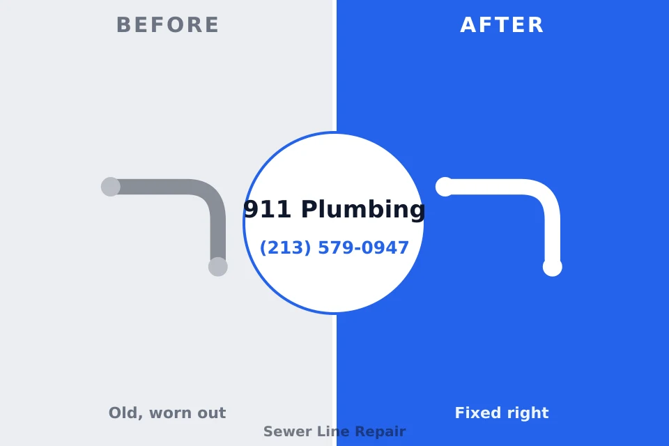 Before and after: plumbing repair Banner Hill, TN